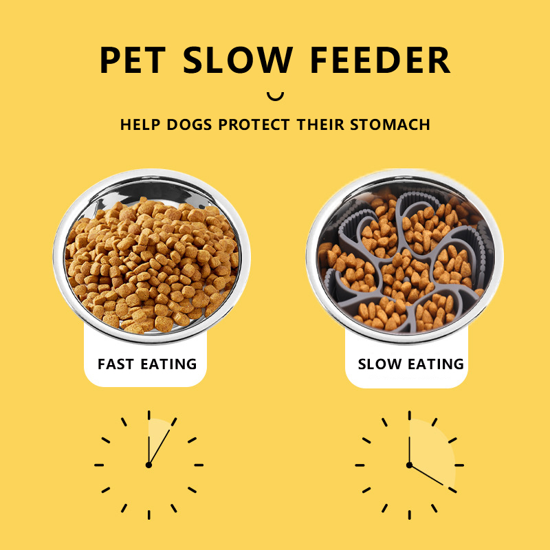 Designable Soft Elastic Eco-Friendly Silicone Slow Feeder Dog &amp; Cat Bowl with Suction Cups Training Licking Dish