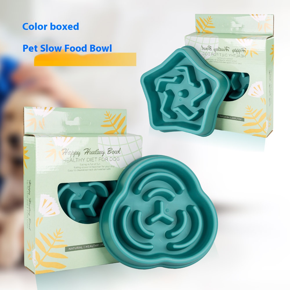 New Design Fruit Shaped Pet Slow Food BowlPlastic Stop Food Bowl Non-slip Pet Bowl Slow Food Bowl