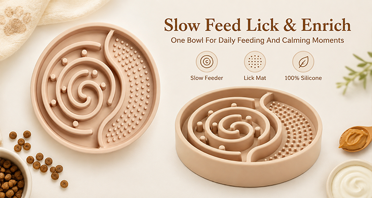 Slow Feed Lick & Enrich Bowl Product Overview
