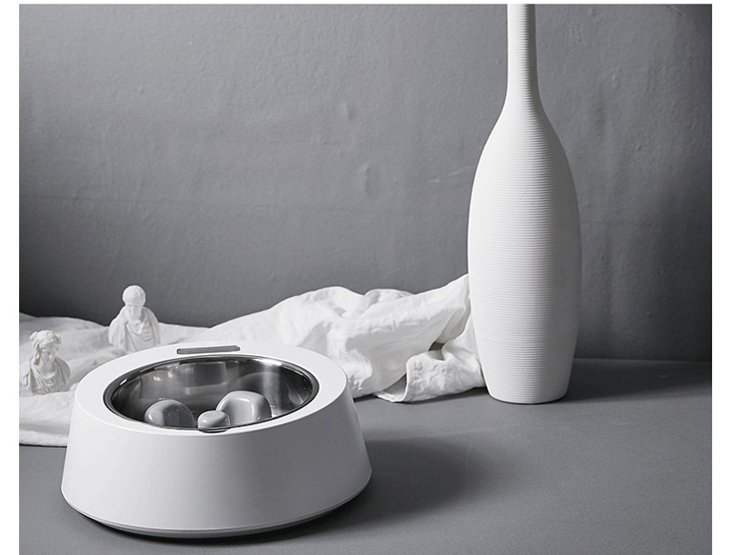 Intelligent Pet Feeder Dog Bowl Anti-Choking Slow Food Bowl Anti-Overturning Cat Food Basin Charge Cross-Border Hair Resistant