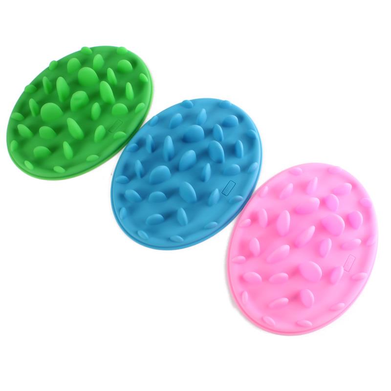 Food Grade Silicone Dog Slow Feeder Bowl, Non-Slip Anti-Gulping Puzzle Feeder for Small Dogs and Puppies, Custom Logo