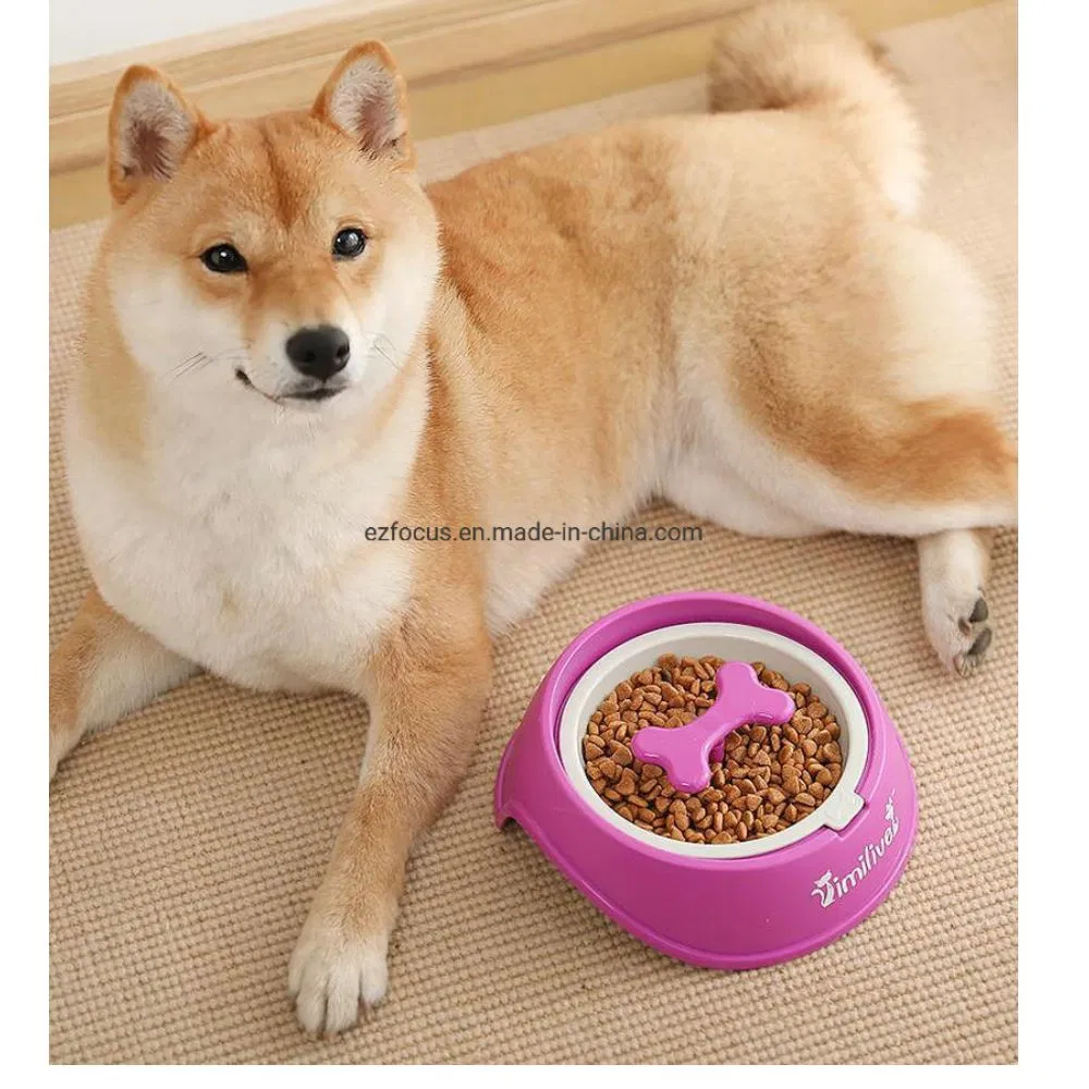 Pet Slow Feeder, Puppy Bone Shaped Rotating Interactive Wbb12699