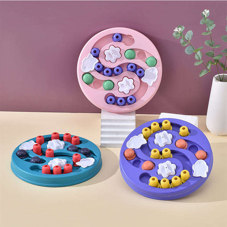 Dog Puzzle Toys Increase IQ Interactive Slow Dispensing Feeding Eating Maze Bowl Pet Training Games Feeder