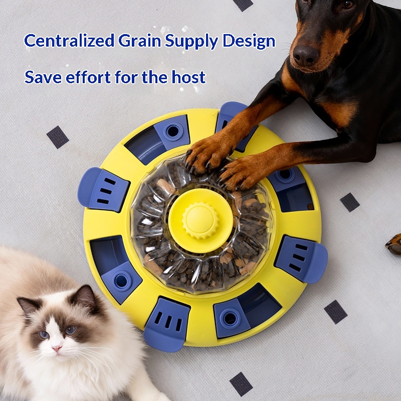 Dog &amp; Cat Puzzle Toy Adjustable Slow Feeder Treat Dispenser Boredom Relief Mental Stimulation Toy Classic Modern Style