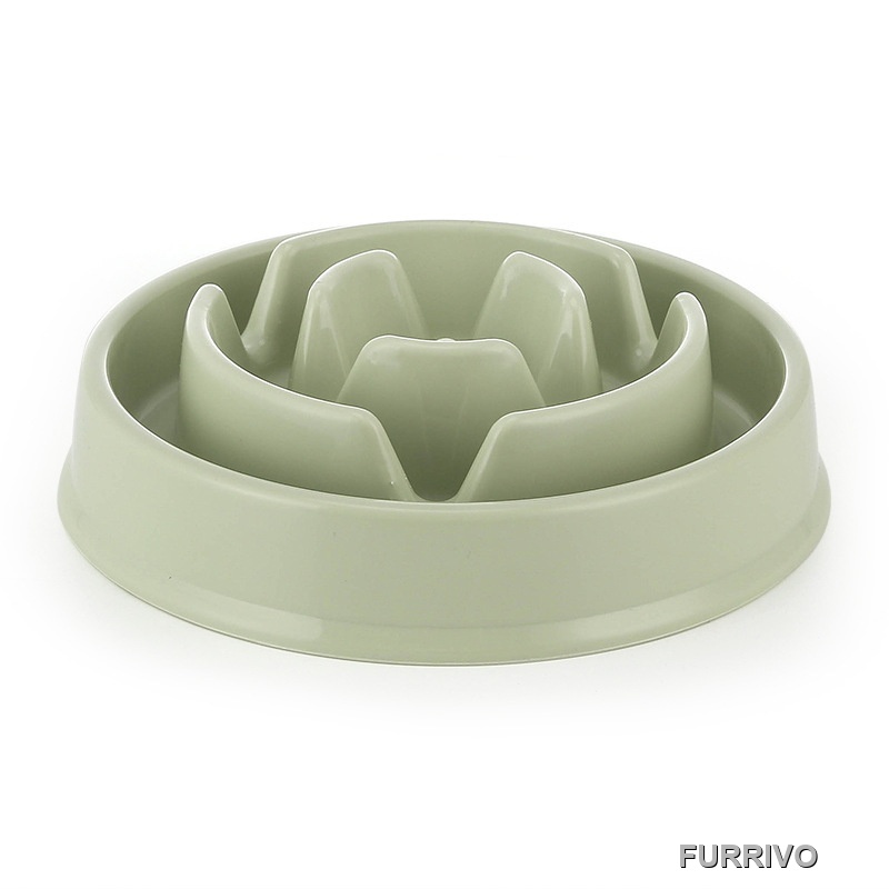 Furrivo Eco-Friendly Solid Anti-Choking Slow Feeder Dog Bowl Maze Puzzle Pet Food Bowl for Dogs Cats Anti-Gulping Bloat