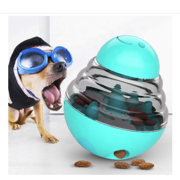 Hot SaleBall Food Tumbler Dispenser Adjustable Slow Feeder Can Interactive Entertainment Dog Puzzle Durable Food Dog Toys