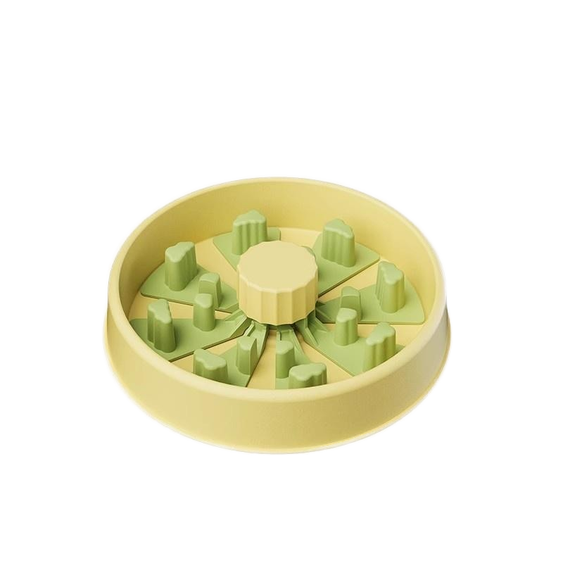 Adjustable 5 Levels Difficultly Slow Feeder with Safety and Smooth Surface Plastic Food Grade Material for Cats and Dogs