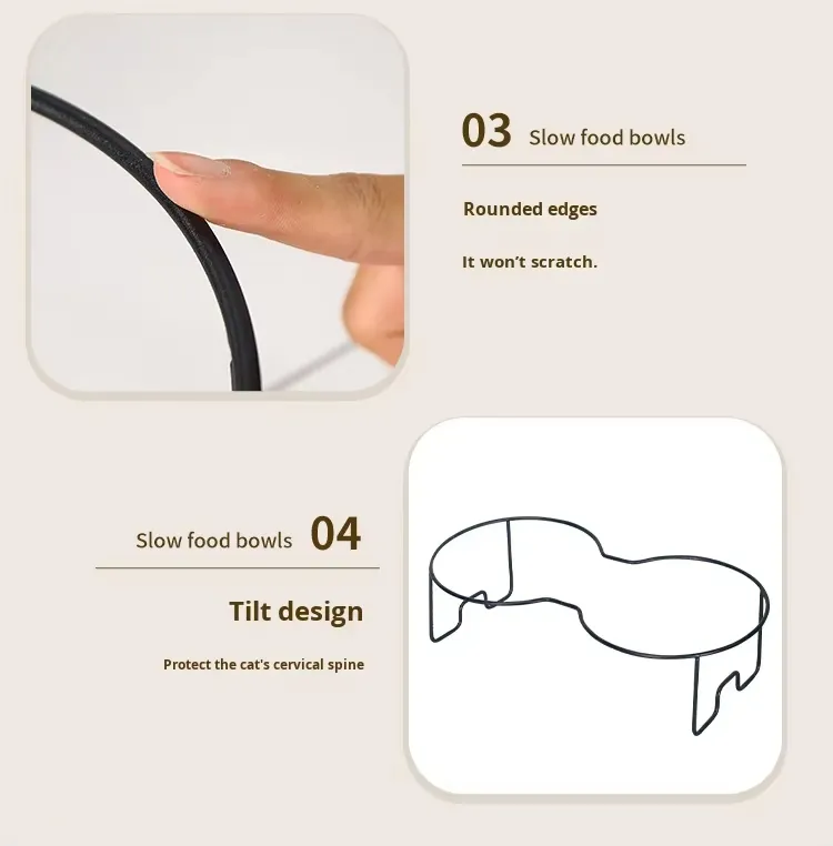 Elevated Steel Pet Feeders Detail 10