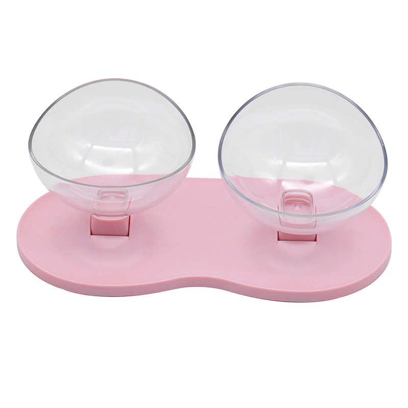 Adjustable Angles Tilted Raised Posture Cat Food Bowl Neck Protection Elevated Slanted Stand Pet Bowls
