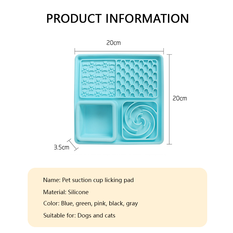 Durable Anti Gulping Dog Bowl Slow Feeder with Sucker Non-Toxic Slow Feeding Small Medium Large Breed Slow Feeder Dog Bowls