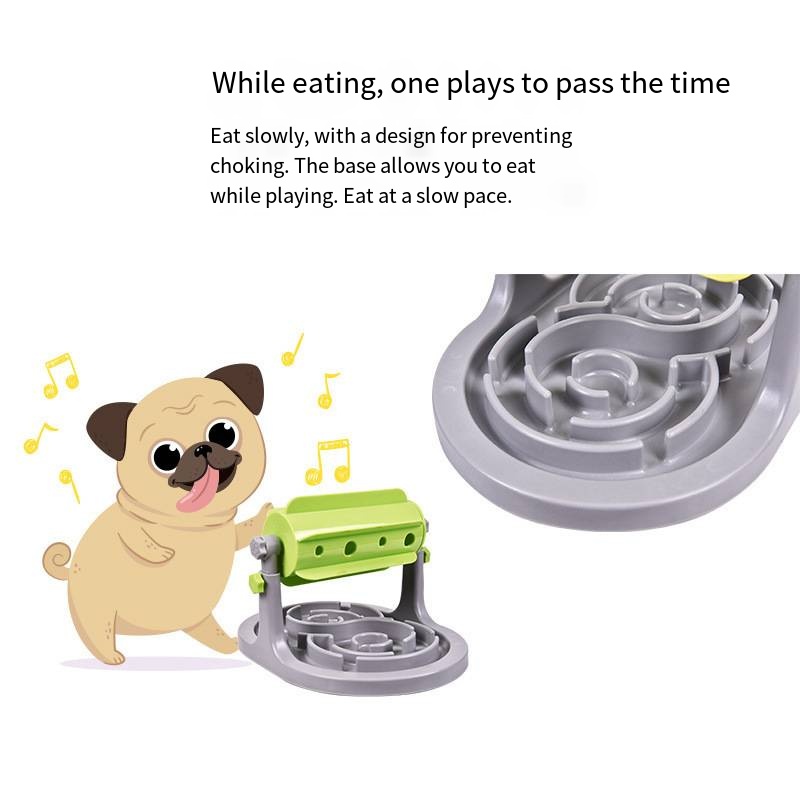 Interactive Slow Feeder Bowl for Large Cats and Dogs with Anti-Choking Design and Durable Material