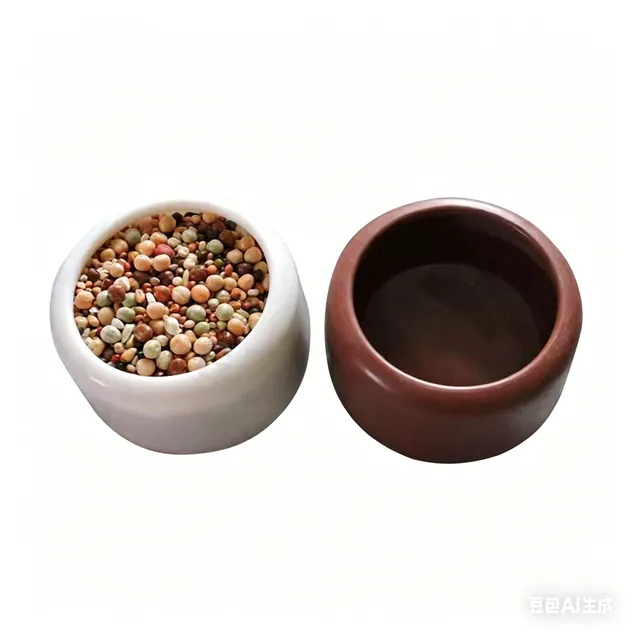 Heavy Duty Non-Tip Plastic Bird Feeding Dish for Canaries and Birds