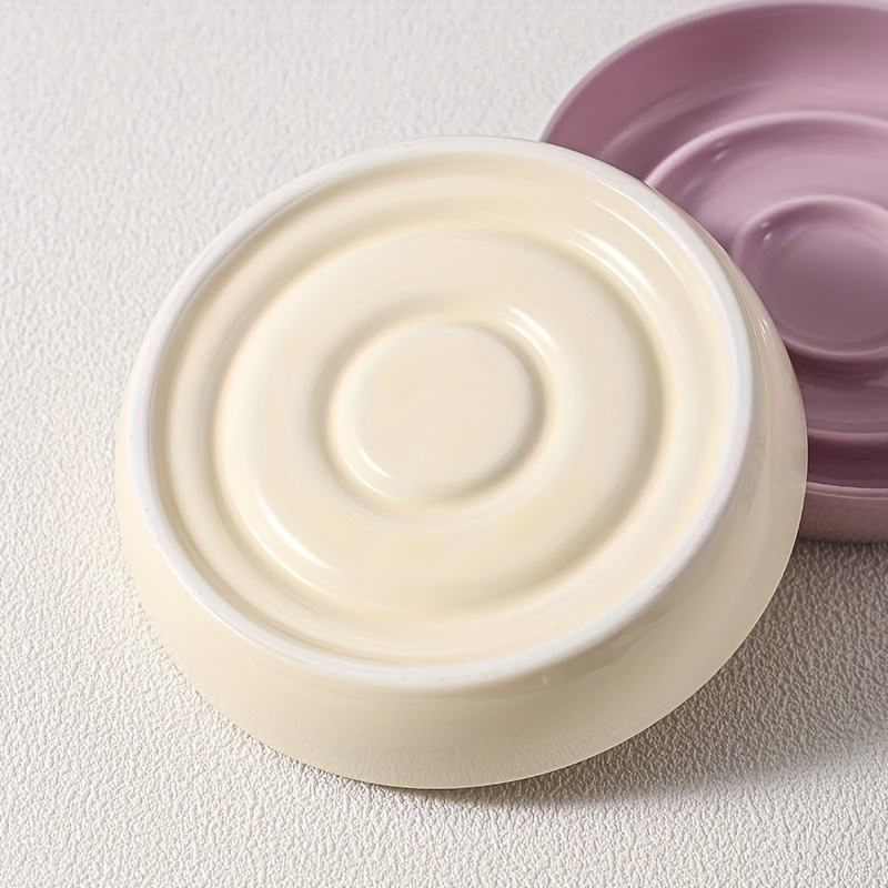 Ceramic Slow Feeder Bowl Basic Bowls for Healthy Eating Protects Cervical Spine Non-Tip Design for Kittens for Small Dog Breeds