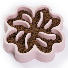 Cat &amp; Dog Slow Feeder Anti-Choke Non-Slip Large &amp; Medium Breed Plastic Pet Bowl for Indoor Use