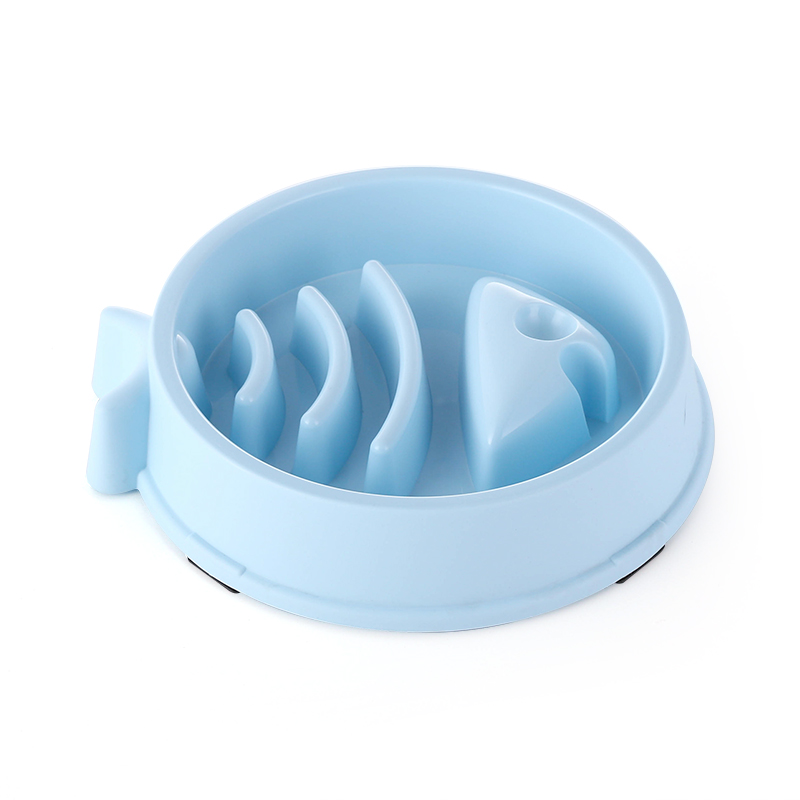 TC3041 Preventing Choking Interactive Slow Feeder Fish Bone Bowl