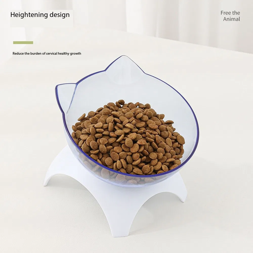 Cat Bowl Cat Food Bowls for Indoor Cats Elevated Cat Bowls 15° Tilted Protect Spine