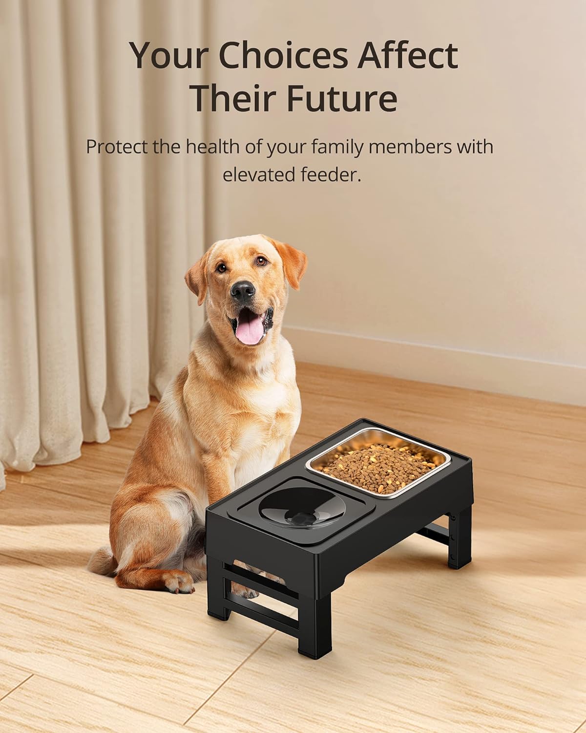 Adjustable Elevated Dog Bowl Grid Image 5