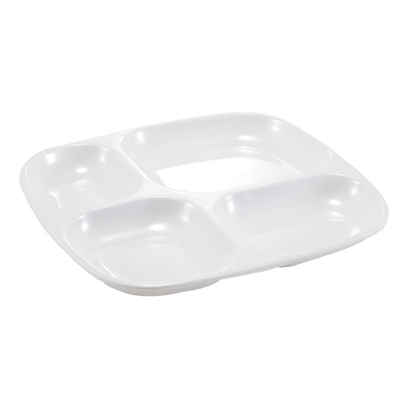 Fast Food Melamine Plates Chargers Plate Breakfast Melamine Partition Divided Plate