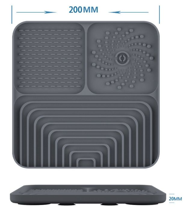 Food Grade Silicone Pet Dog Slow Feeder Mat Food Eating Slow Bowl Mat with Anti Slip Suction Cups Base for Dog Cat Health