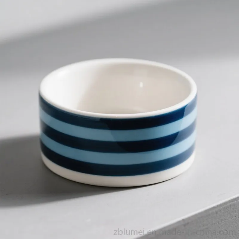 Ceramic Stoneware Pet Dog Cat Food and Water Feeding Drinking Bowls Dishes