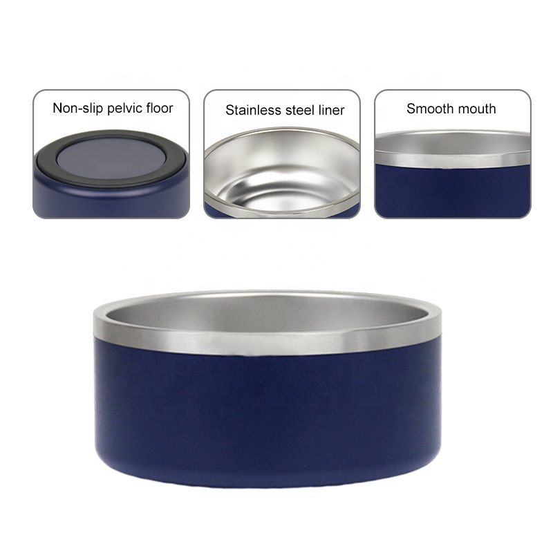 Wholesale Custom Logo 64oz Dog Bowl Stainless Steel Vacuum Insulated Pet Bowl 18oz/32oz/42oz/64oz/100oz Pet Food Feeder Bowl