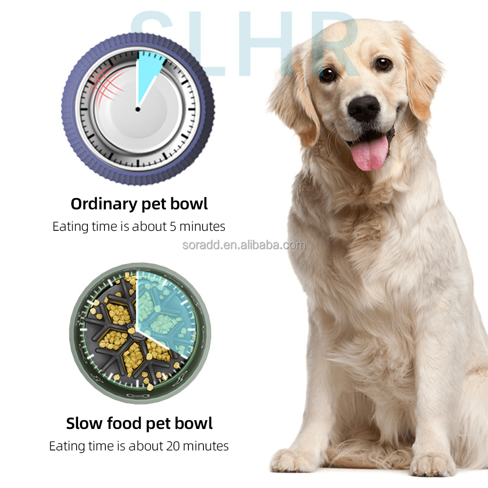 Anti-Slip Slow Down Eating Soft Silicone Anti-Choking Puzzle Maze Mat Slow Feeder Dog Bowls Insert Dog Silicone Mat