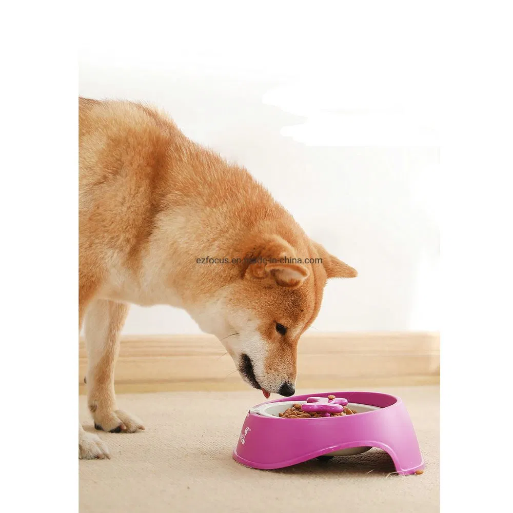 Pet Slow Feeder, Puppy Bone Shaped Rotating Interactive Wbb12699