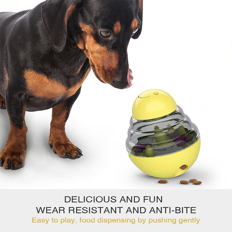 Hot Sale Classic Simple Boredom Buster Interactive Dog Puzzle Feeder Adjustable Slow Food Tumbler Eco Friendly Durable ABS Toys