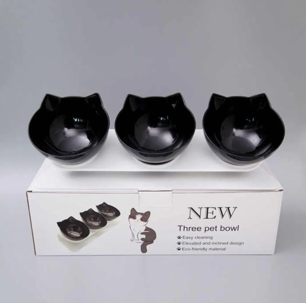 Ergonomic Tilted Cat Bowl Designed for Hassle-Free Feeding Experience