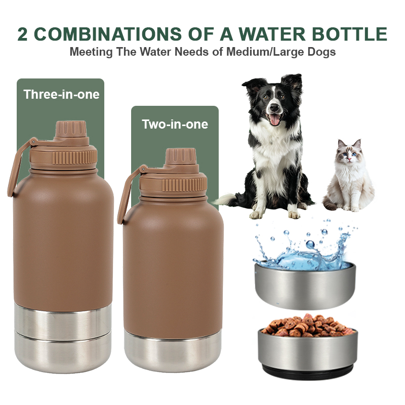 Must-Have For Pet Owners: Newest 3-in-1 Portable Dog Feeder Dispenser With Food Container