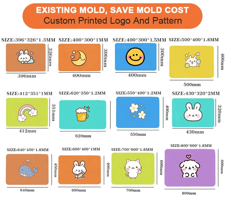 Silicone Mat Dimensions Showcase
