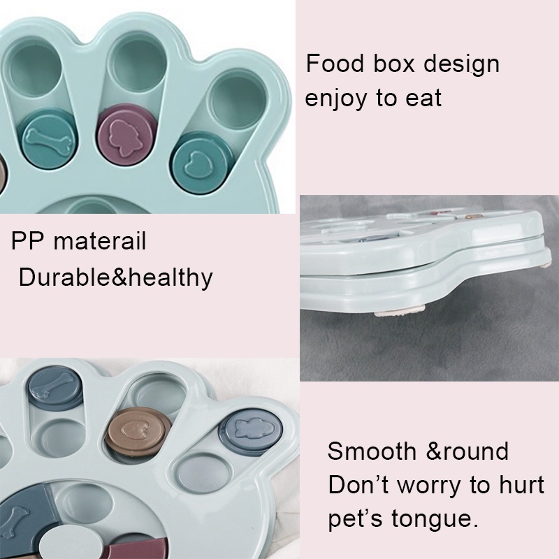 Eco-Friendly Plastic Pet Puzzle Interactive Food Treat Dispenser Toy IQ Training Dog Cat Food Puzzle Feeder Toy