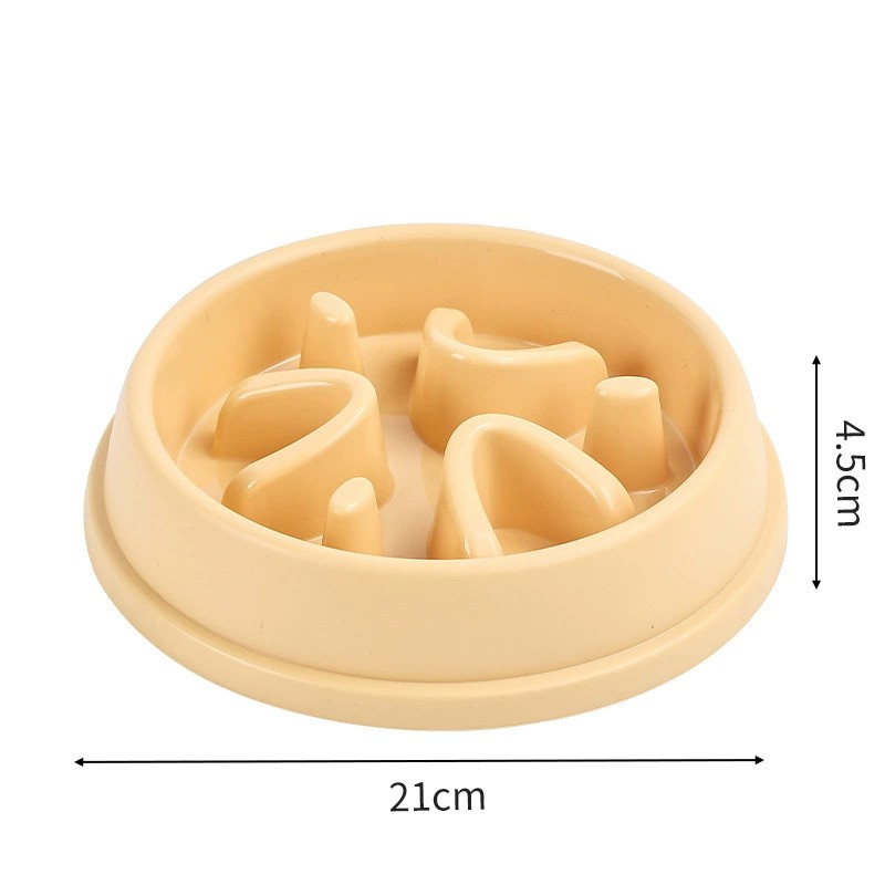 Colorful Slow Eating Pet Bowl, Durable Plastic Interactive Maze Feeder to Slow Down Fast Eaters for Dogs &amp; Cats