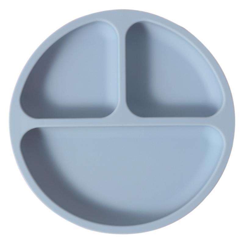 Factory Wholesale Food Grade Divided Suction Silicone Baby Plates Unbreakable Bpa Free Kids Dishes Baby Silicone Feeding Bowl