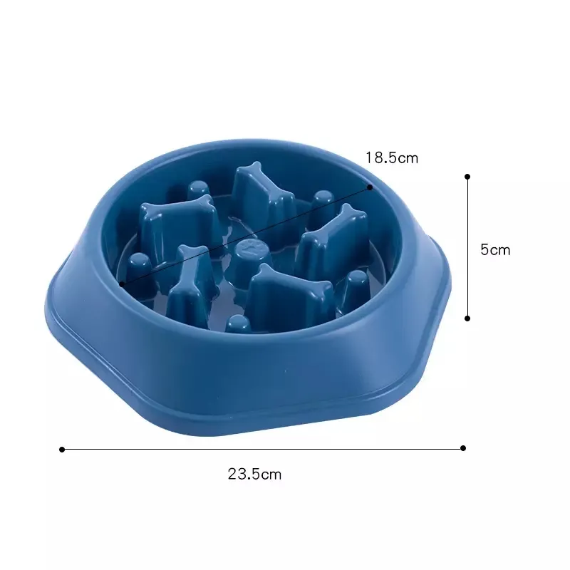 Pet Dog Slow Feeder Bowl Puppy Cat Slow Eating Dish Bowl Anti-Gulping Food Plate Feeding Dog Cat Food Bowl Pet Supplies