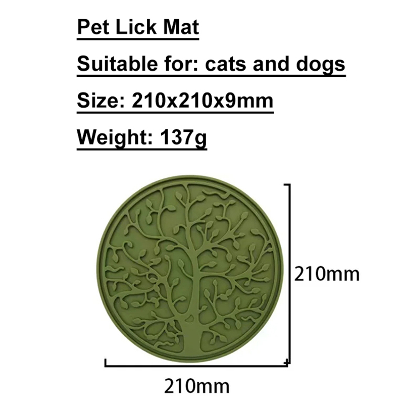 Custom Slow Feeder Silicone Bulk Dog Lick Mat Silicone Lickmat Non Slip Suction Pet Lick Pad Dog Feeder Mat for Dogs Cats