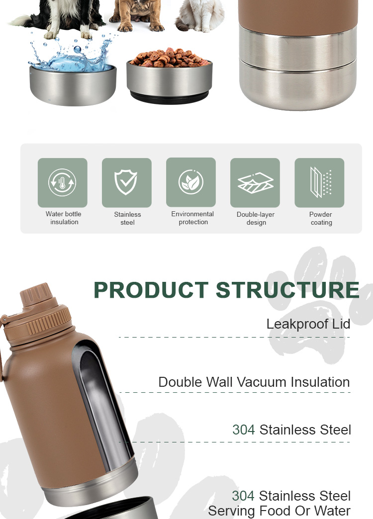 Must-Have for Pet Owners: Newest 3-in-1 Portable Dog Feeder Dispenser with Food Container