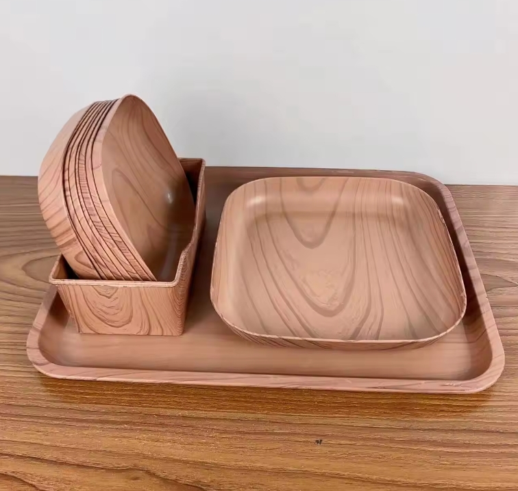 Wood Plate View 1