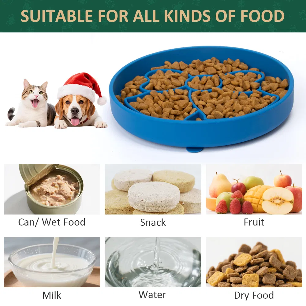 Brand New Christmas Tree Green Design Dog Pet Slow Food Feeder Lick Feed Mat Pad