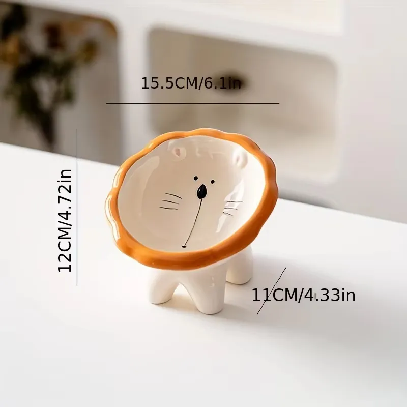 Custom Elevated Eco-Friendly Ceramic Pet Bowl