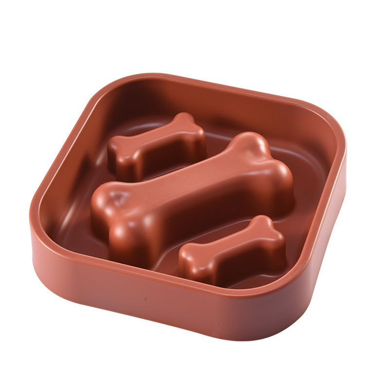 Wholesale Flower Cricket Season Slow Feeding Anti-Choking & Anti-Fat Bowl Feeder for Cats & Dogs Red