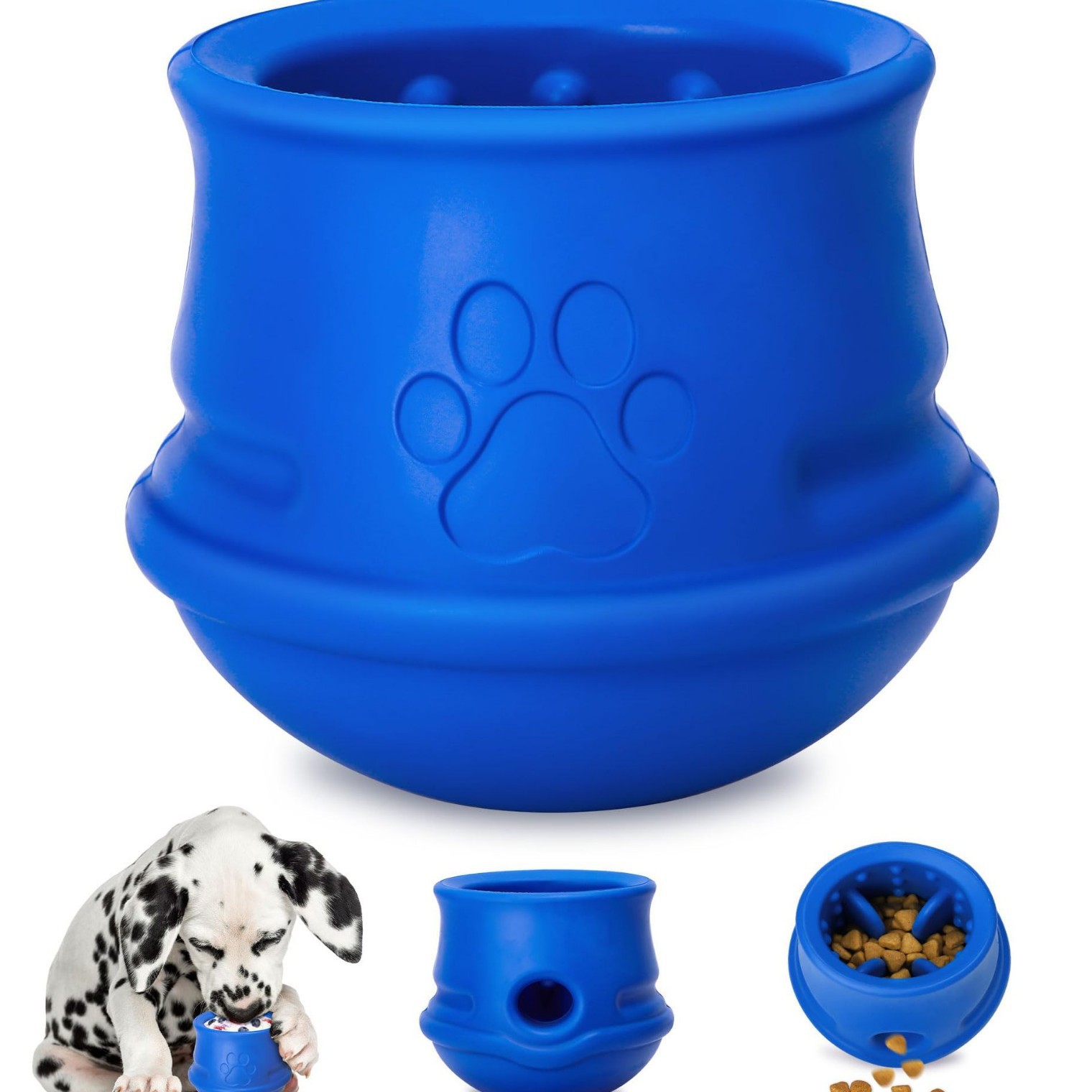 Enrichment Dog Puzzle Feeder Swinging Dishwasher Safe Interactive Toy Indestructible Slow Feeder for Aggressive Chewers