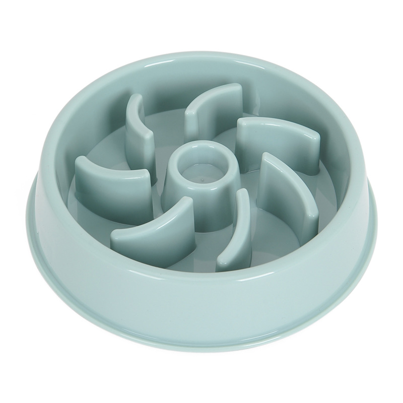 Intelligent Vortex Design Anti Gulping Healthy Eating Puzzle Drinking Feeding Bowl Dog Pet Slow Bowl