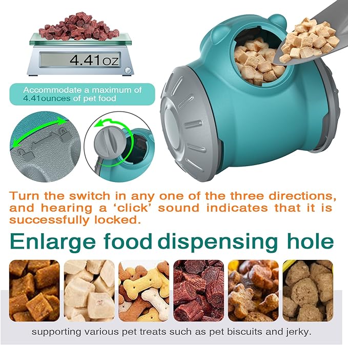 Puppy Toy Adjustable Food Dispensing Treat Dispenser Dogs Puzzle Feeder Slow Feeding for Aggressive Chewers Breed Pet Gift