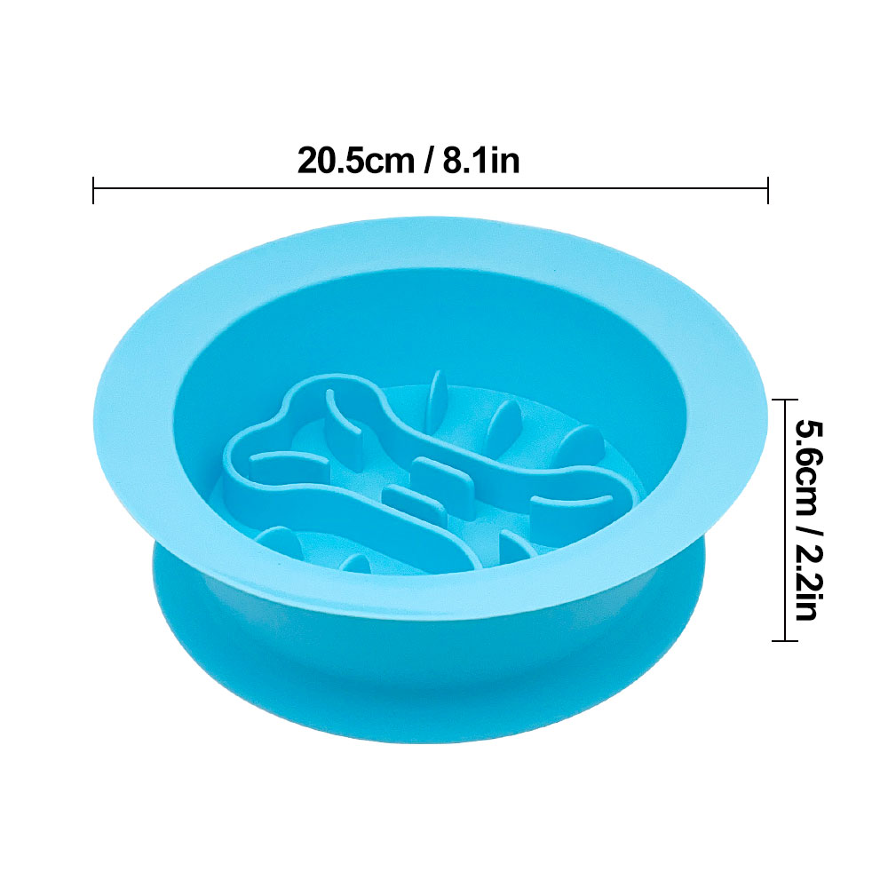 Multi Functional Pet Food Water Bowl Pet Lick Mat Silicone Dog Eating Food Water Bowl Slow Feeding Mat Slow Feeder Dog Bowl