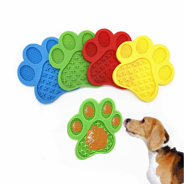 High Quality Flexible Silicone Pet Licking Mat Slow Feeder Bowl Healthy Anti-Gulping Feeding Pad for Pet Training
