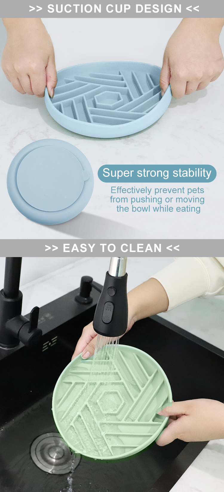 Silicone Pet Bowl Detail View 2