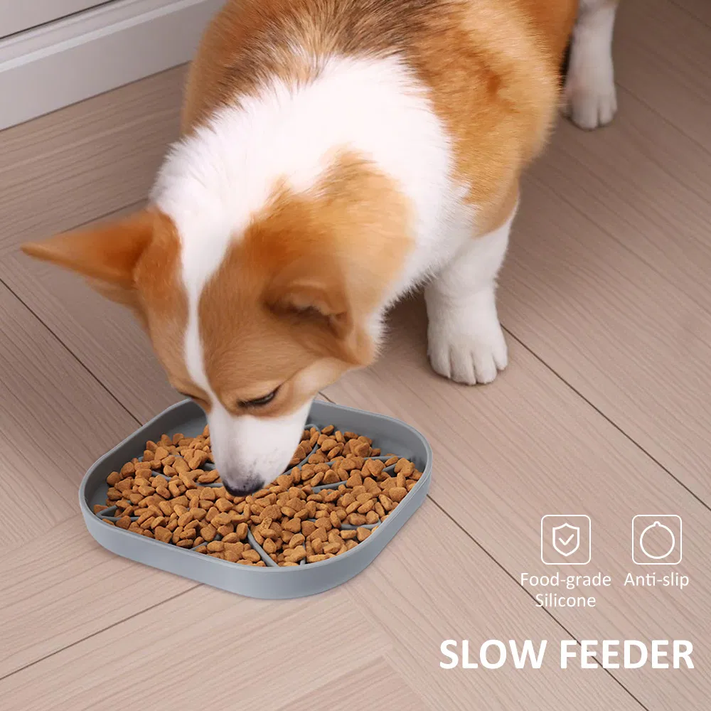 Eco Friendly Silicone Dog Bowl Slow Feeder Custom Design Non Slip Base BPA Free Lick Mat for Small Medium Dogs and Cats