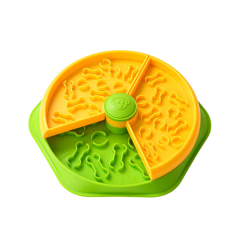 New Slow Food Bowl Tiered Slow-Feeding Rotating Food-Dispensing Pet Bowl for Dogs and Cats Training Dish PP Material Anti Upset