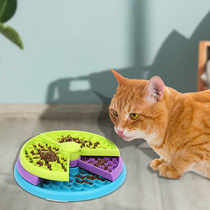 3 Layer Maze Puzzle Interactive Dog Slow Bowl Feeders Non-Slip and Anti-Suffocation Reusable Interactive Slow Feeding Dog Bowl